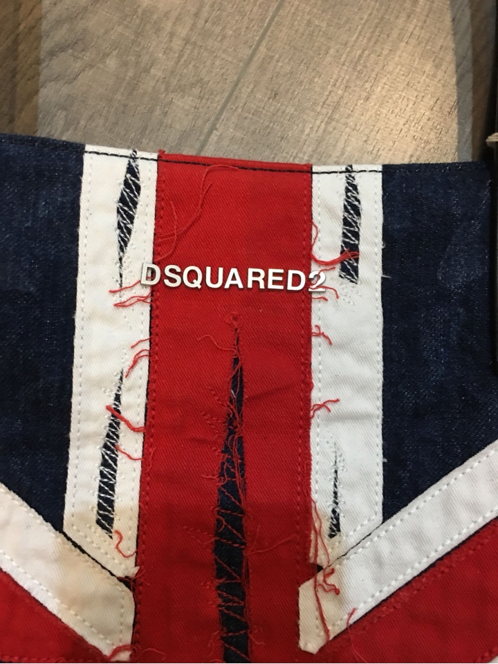 「開箱」Dsquared2黑標丹寧褲及英國國旗側背包