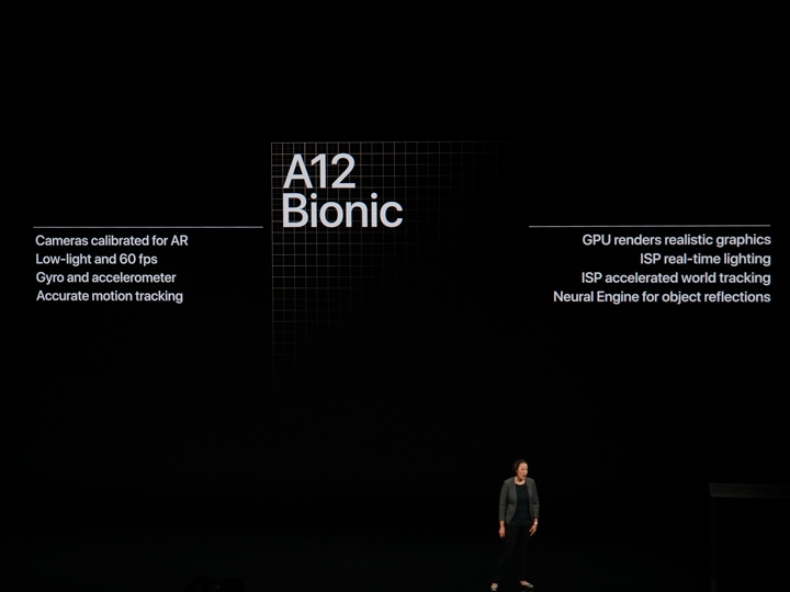 iPhone Xs、Xs Max及Xr上,除了處理器,相機、陀螺儀、加速感應器等都做了校准,GPU即時渲染、ISP做出即時光照感、實境空間追蹤、神經網路引擎演算出實時光照反射感...等,都提升了AR畫面的真實感。 iPhone Xs、Xs Max及Xr上,除了處理器,相機、陀螺儀、加速感應器等都做了校准,GPU即時渲染、ISP做出即時光照感、實境空間追蹤、神經網路引擎演算出實時光照反射感...等,都提升了AR畫面的真實感。