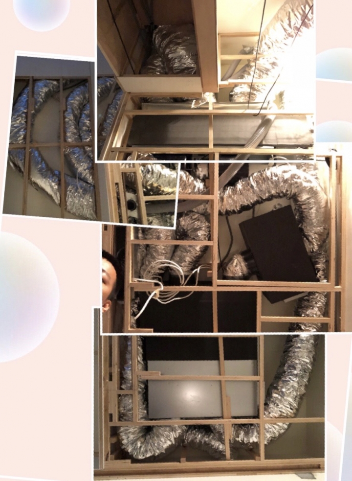 點我看大圖 請各位高手能幫我看一下這樣的吊隱式冷氣與HRV配管是OK的嗎?