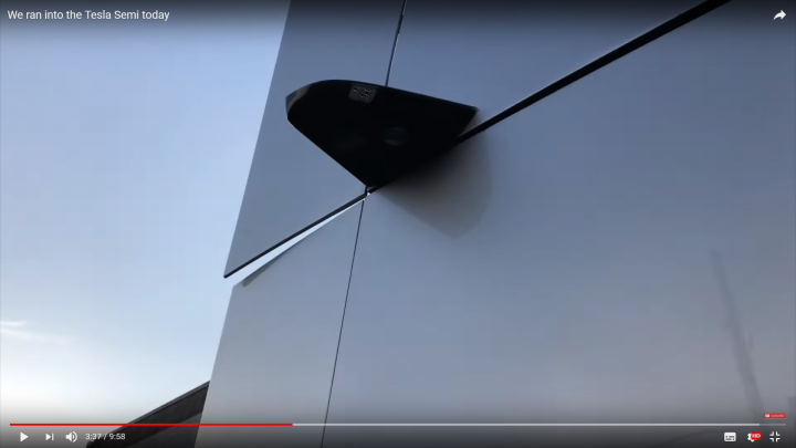 《TESLA Semi》多顆鏡頭／動力配置／日間外觀 (2018/09)