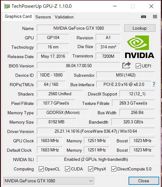 [請問] 1080 SLI 跑分異常