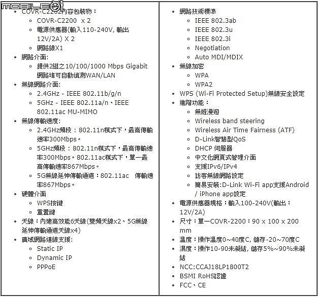 [分享] D-Link COVR-2202 三頻大範圍Mesh路由器的使用心得