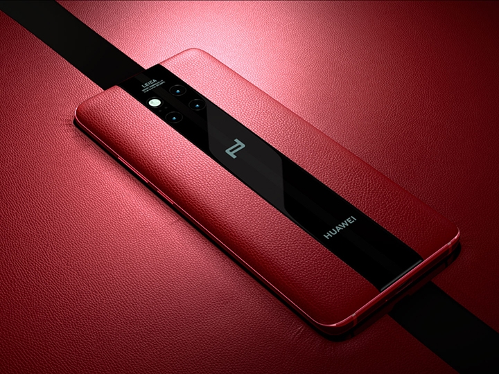 Huawei Mate 20 RS,提供黑及紅兩種配色,皮革及邊框照著主色走,這讓紅色款整體非常搶眼。 Huawei Mate 20 RS,提供黑及紅兩種配色,皮革及邊框照著主色走,這讓紅色款整體非常搶眼。
