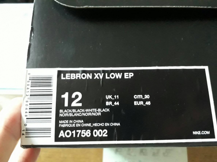 Lebron 15 low EP左腳前掌氣墊異音