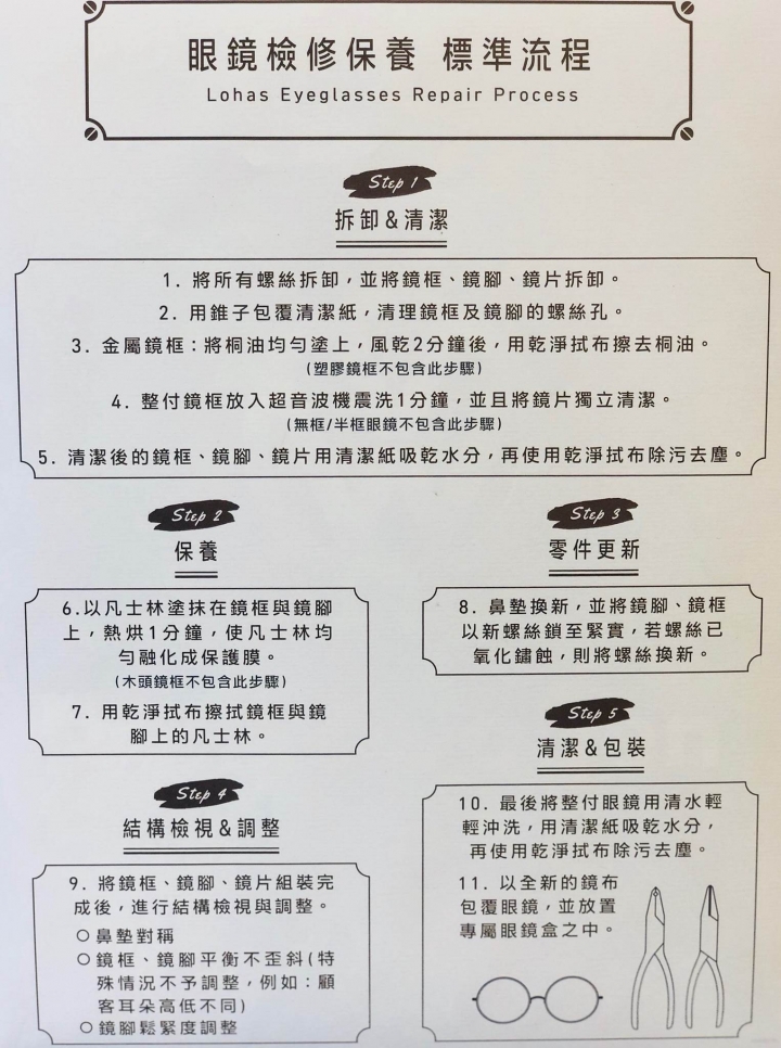 LOHAS樂活眼鏡 - 高應大店>>>眼鏡免費眼鏡維修&眼鏡深層保養心得