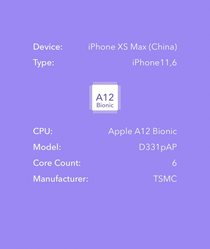 iPhone Xs max它的cpu 有分區嗎？