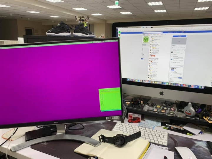 更新完mojave之後，外接螢幕出現異常...