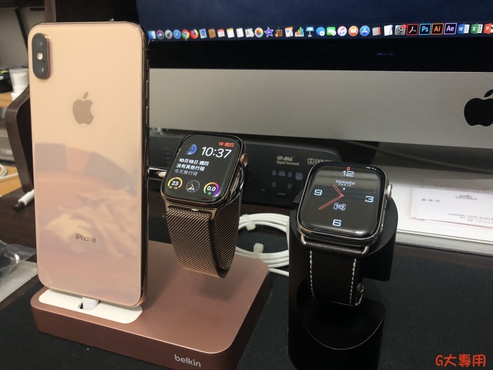 [港貨] Hermès x Apple Watch 4 x 黑檀木色皮革 x AppleCare+三年保固！