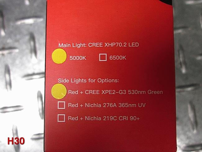 H30一字馬三光色4000流明隨充多用型頭燈(採最新CREE XHP70.2 & 21700單鋰)