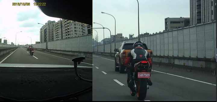 兩位紅牌重機( LGD2800 , LGB7509 )騎士: 您怎麼這麼慢?