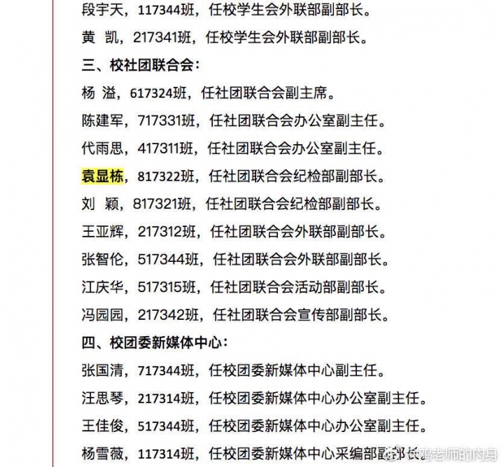 最近两天在大陆比较火的“大学社团学生会干事官架子”