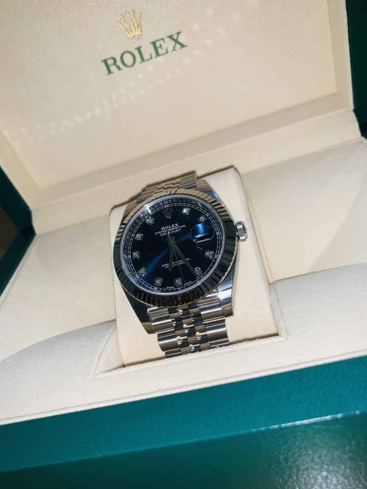 My blue DateJust開箱    ＃愛大海的顏色   ＃datejust41 #diamonds!