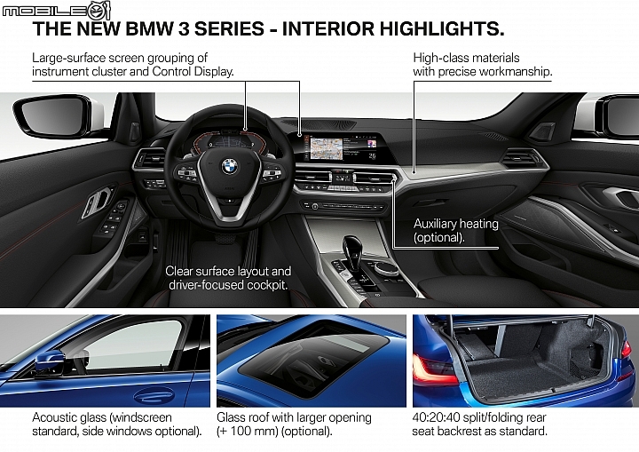 BMW G20 3 Series車艙部分當然也與前一陣子發表的8 Series與Z4等車款一樣採用類似設計元素。 BMW G20 3 Series車艙部分當然也與前一陣子發表的8 Series與Z4等車款一樣採用類似設計元素。