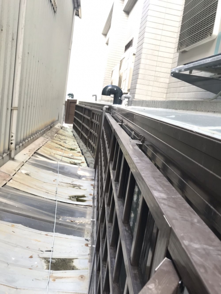 一樓後陽台漏水