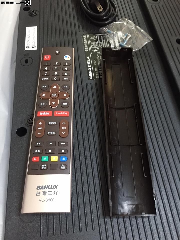 [開箱]SANLUX台灣三洋 4K Android tv 55吋智慧電視(SMT-55GA1)