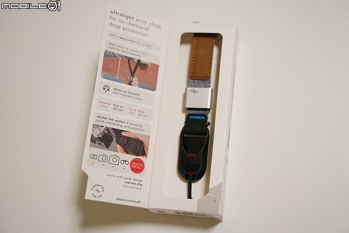 質感十足 PEAK DESIGN 快裝潮流腕帶Cuff (象牙灰) 開箱