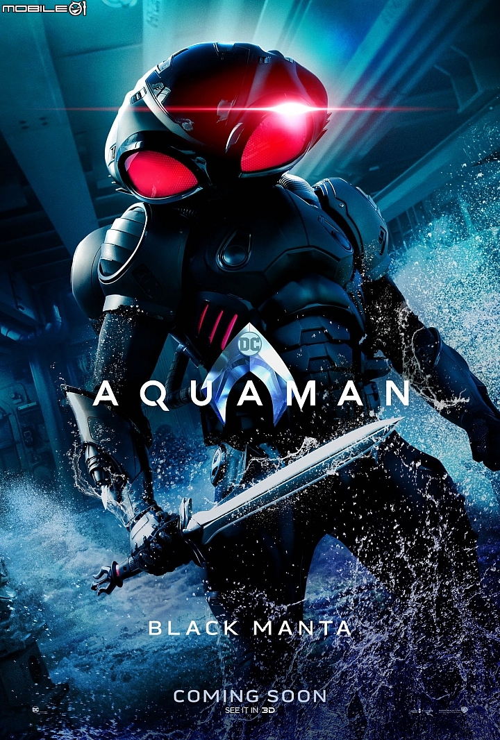 【新訊】全角色海報帥氣登場！ 《水行俠》提前至 12/12 在台灣上映！