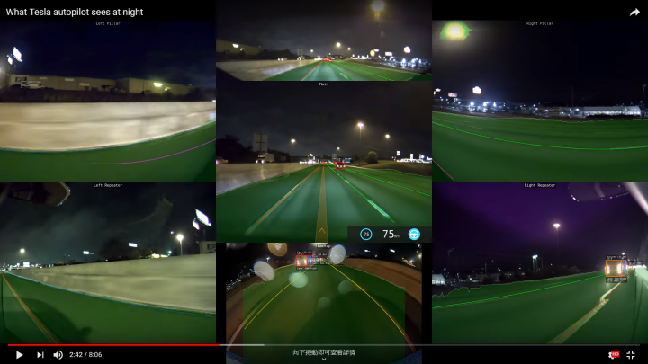 《Autopilot》圖像化AP眼中的世界6 (夜間)