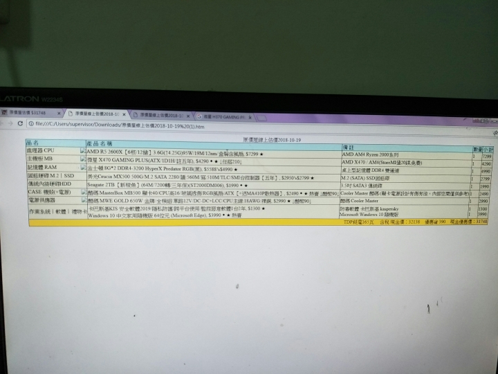 求組電腦配備建議 這樣配可以嗎？