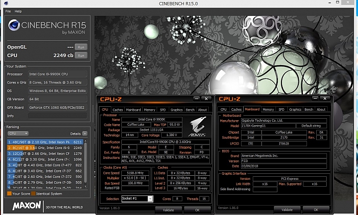 GIGA Z170X GAMING G1+I9 CORE 9900K