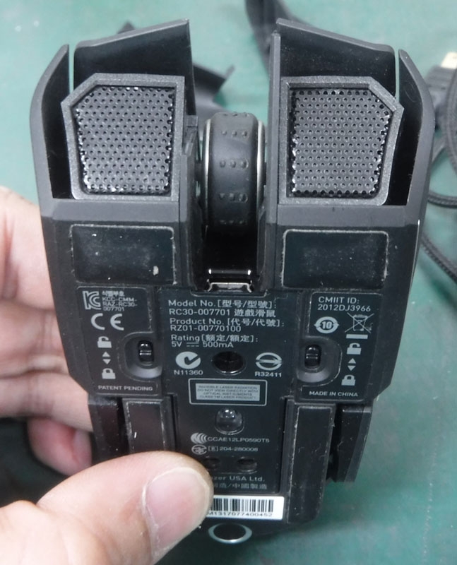 Razer Ouroboros電競滑鼠更換微動開關