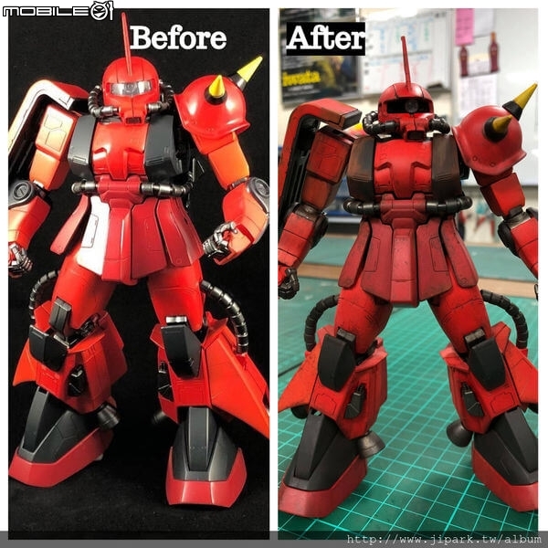 MS-06R-2 ZAKU2 強尼萊登專用機 1.0 嘗試舊化