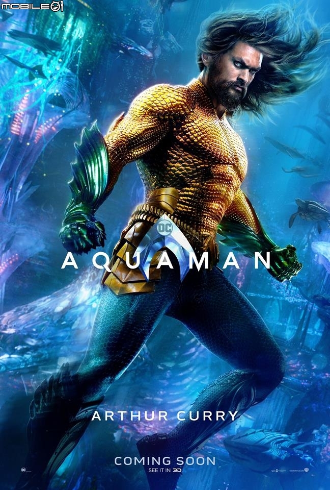 【新訊】全角色海報帥氣登場！ 《水行俠》提前至 12/12 在台灣上映！