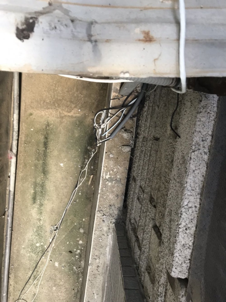 一樓後陽台漏水