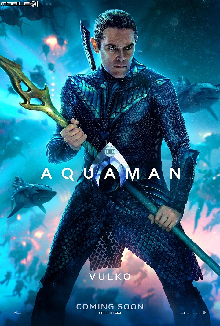 【新訊】全角色海報帥氣登場！ 《水行俠》提前至 12/12 在台灣上映！