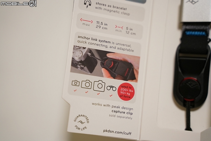 質感十足 PEAK DESIGN 快裝潮流腕帶Cuff (象牙灰) 開箱
