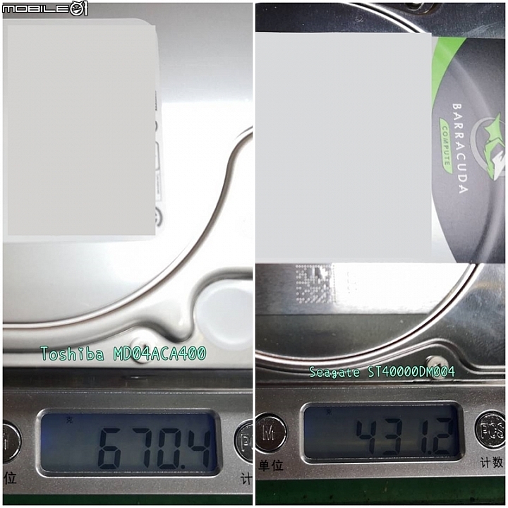 點我看大圖 Toshiba 4TB一次10顆測試! 褒貶不一硬碟就像如抽寶一樣機率 (MD04ACA400)