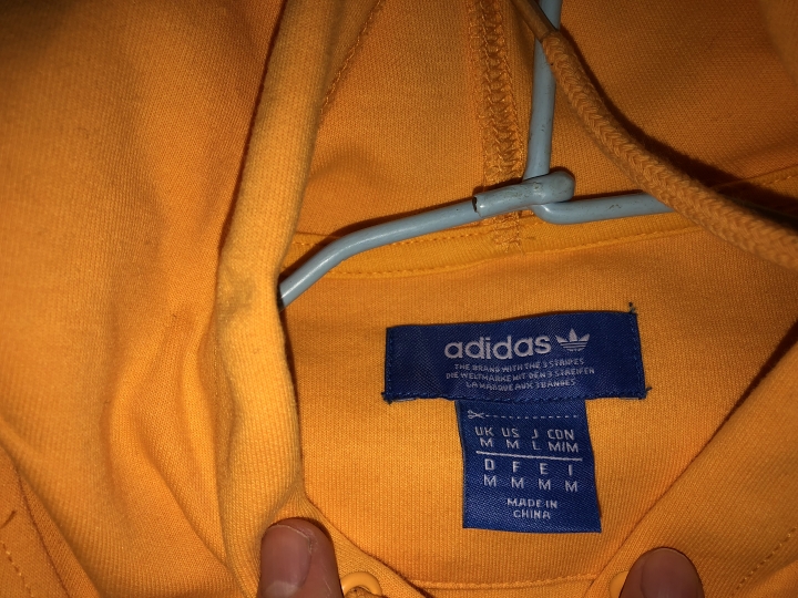 #adidas TNT Tape hoodie 黃色真假 求驗拜託