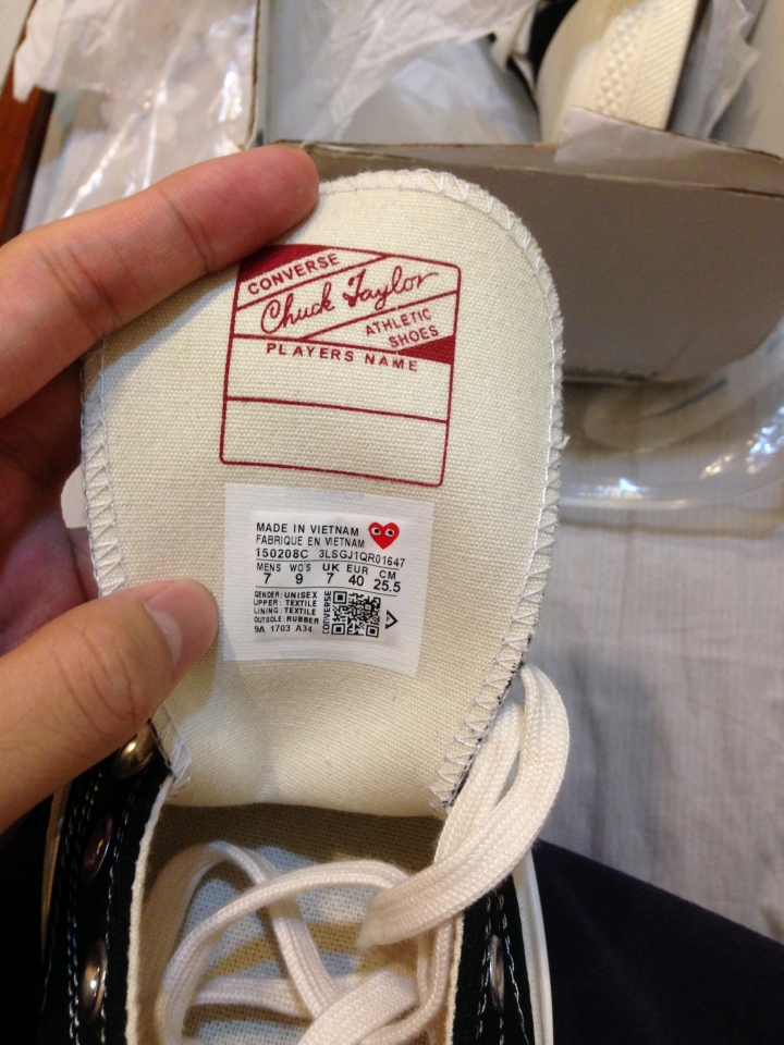 ［驗鞋］請問有大大能幫忙看這雙cdg x converse 1970真假嗎🙏