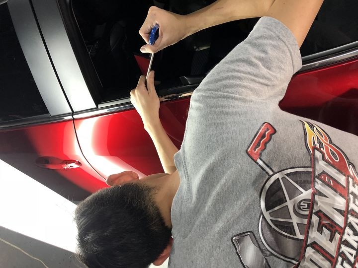 2018 Mazda 3 凹痕完整修復 補玻璃石頭洞 完整攻略流程 心得
