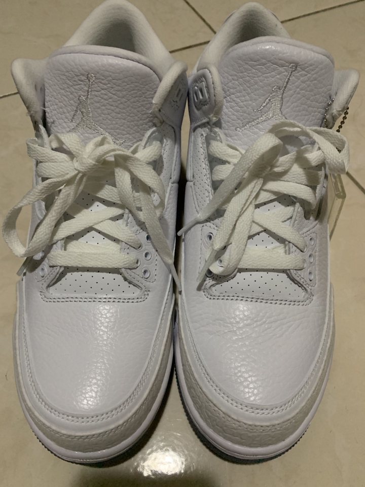 能否幫忙驗鞋，jordan 3冰底全白
