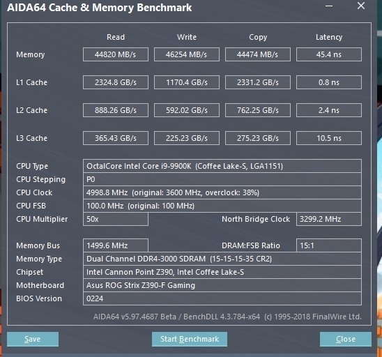ROG STRIX Z390-F GAMING 9900K +水冷 分享