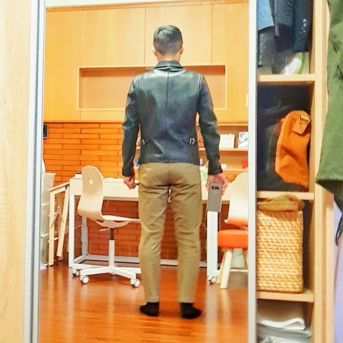 【開箱】Y'2 Leather Single Rider 直拉翻領騎士皮衣 SR-42