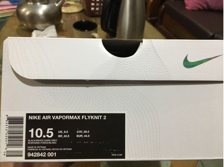 剛入手的vapormax flyknit 求鑑定真假？