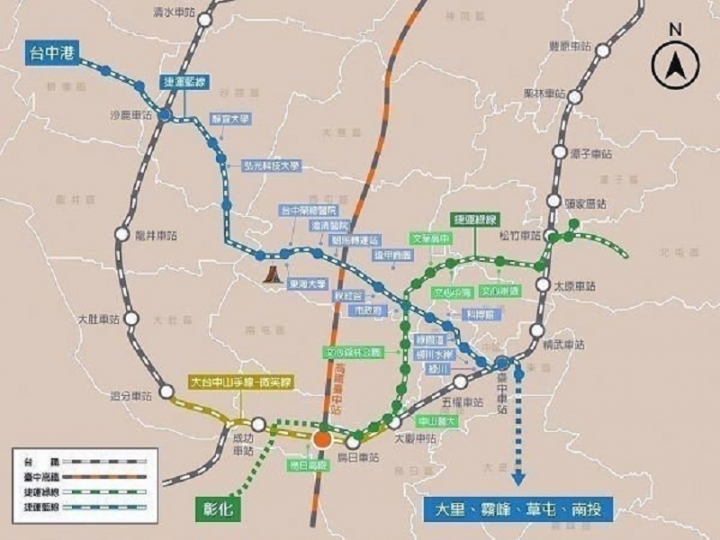 能讓台中市未來10年發展具最大效益的是山手線?還是捷運藍線?