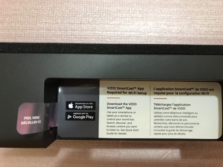 VIZIO SB36512-F6  ATMOS SOUNDBAR 簡單開箱文
