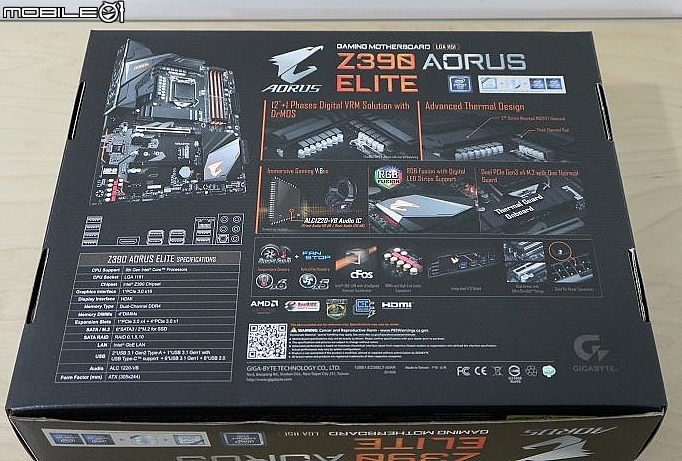 性價比導向供電散熱強化 AORUS 主流菁英 Z390 ELITE 開箱