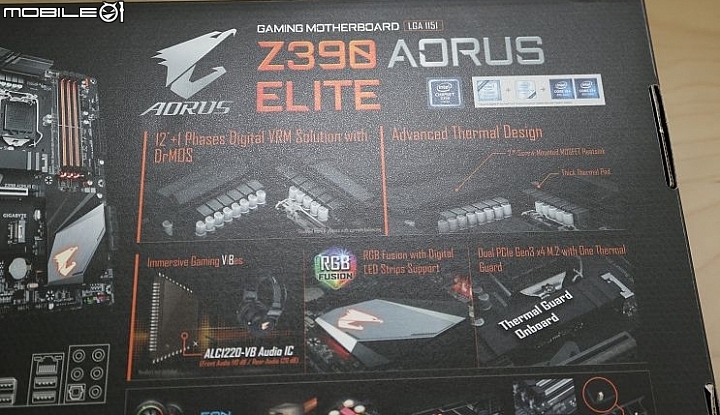 性價比導向供電散熱強化 AORUS 主流菁英 Z390 ELITE 開箱