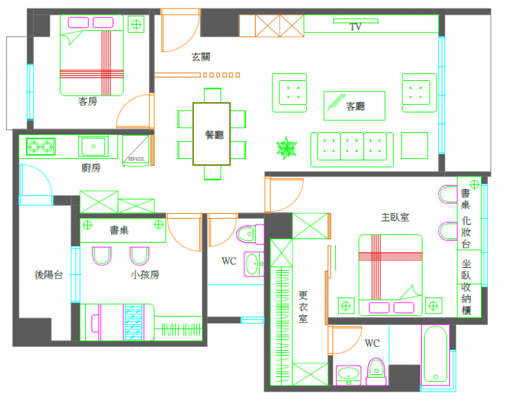 請益:玄關/餐廳的室內設計平面配置參考