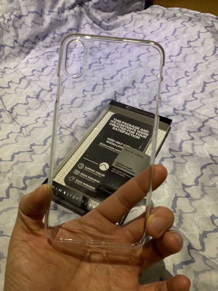 caudabe lucid clear iPhone XS Max 晶透硬薄保護殼