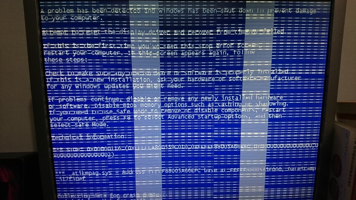 有關顯卡故障