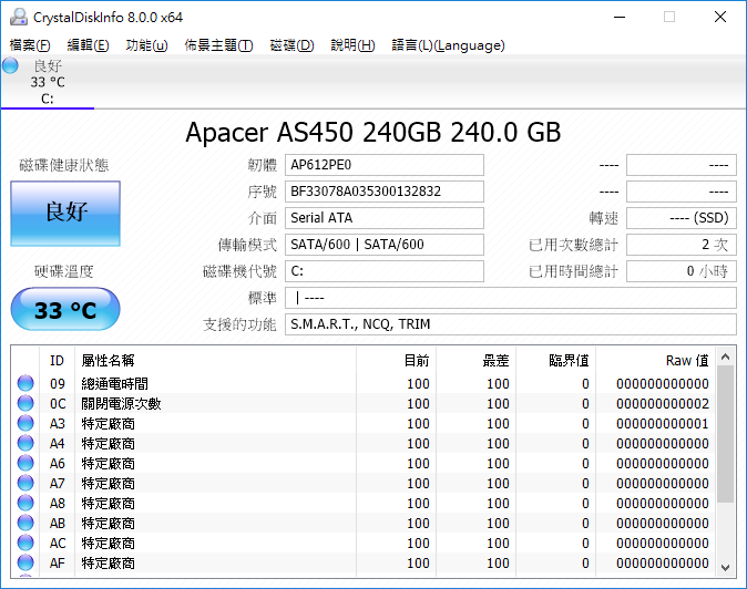 測試多款SATA介面SSD
