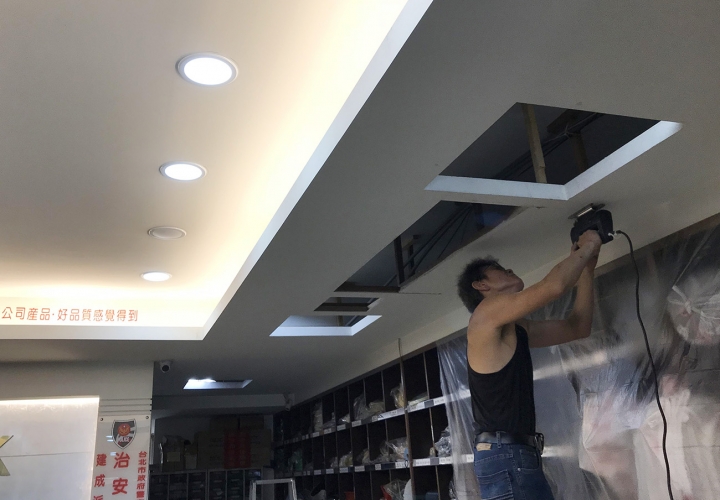 施工案例研究 更新大金吊隱式&崁入全方吹式冷氣不找木工