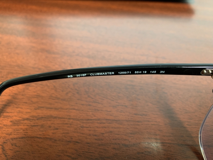 太太的圣诞礼物-Ray·Ban Clubmaster改近视镜