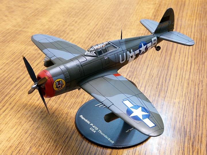模型開箱 二次大戰傑作機[47]:共和 P-47 雷霆