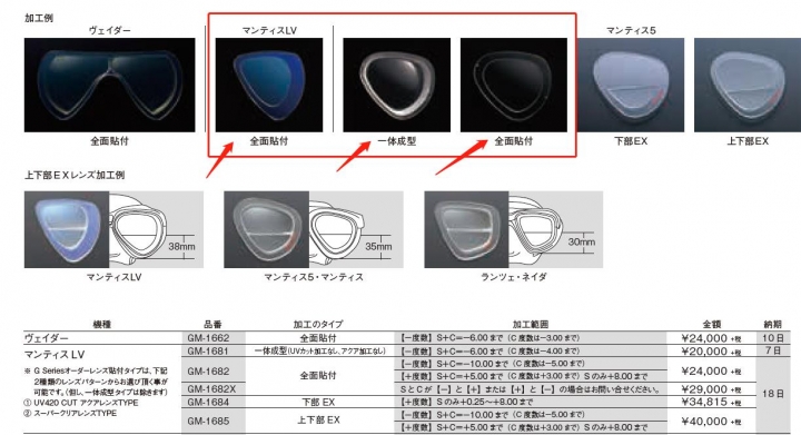 GULL MANTIS LV 近視鏡片問題!